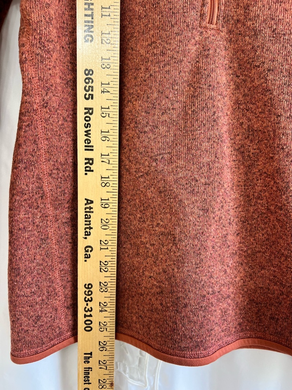 Patagonia Better Sweater 1/4 Zip Fleece Pullover Jacket Burl Red Heather Medium - Picture 10 of 12